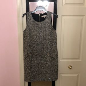 Woman’s wool Loft dress with gold zippers